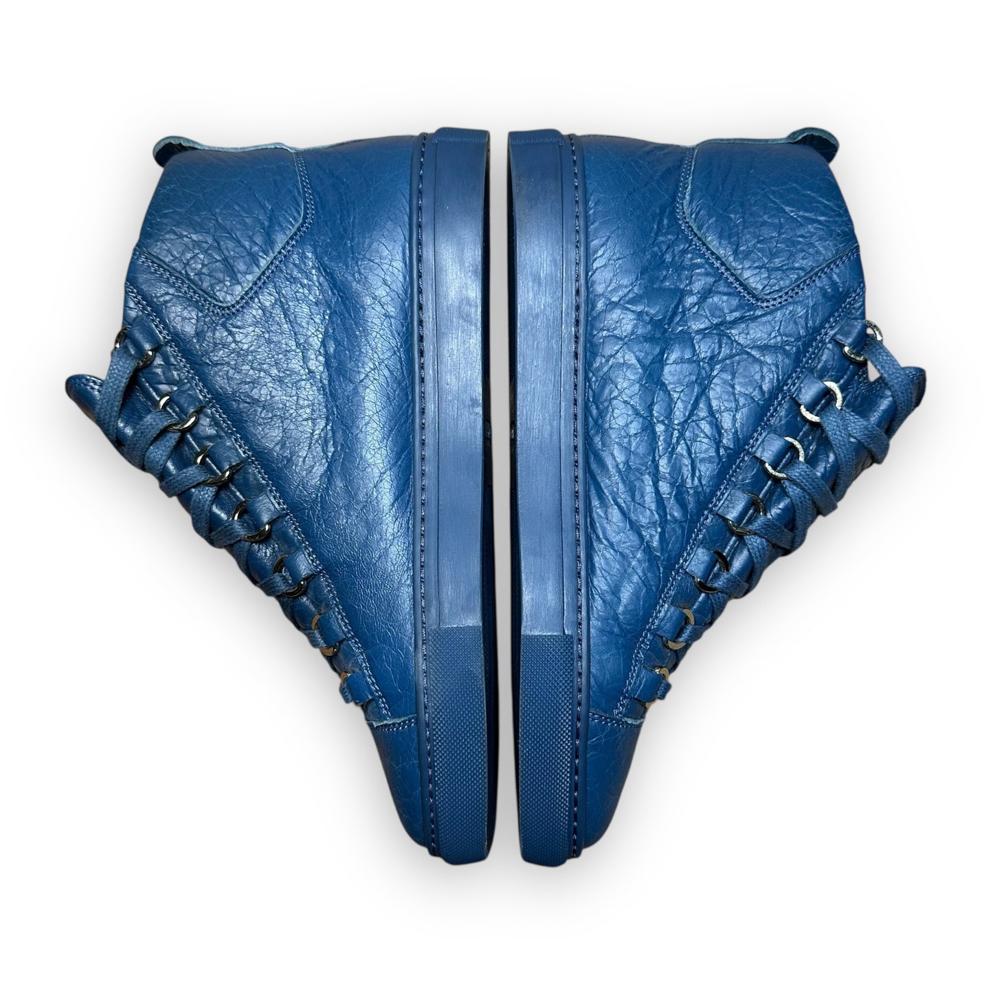 EU39 - US6.5 - UK6 • Balenciaga Arena High Leather Deep Blue
