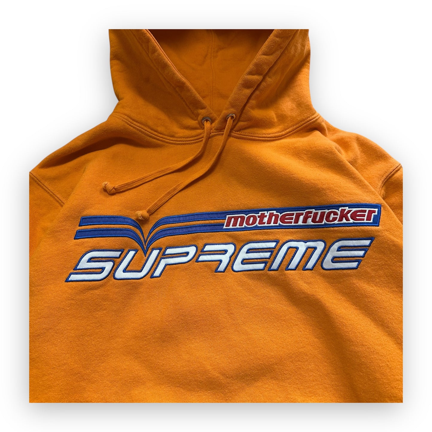 Sweatshirt Hoodie Supreme Motherfucker Orange SS19 M)