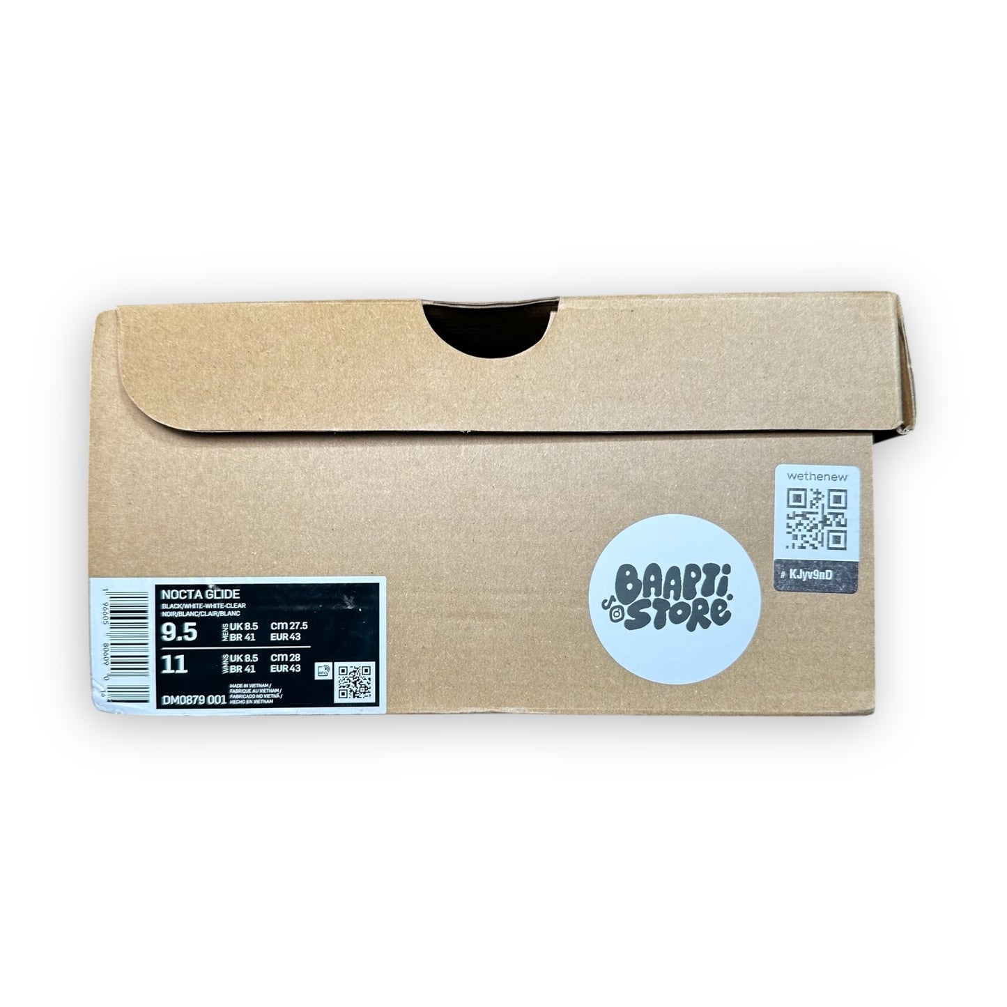 EU43 - US9.5 - UK8.5 • NOCTA Glide Black White