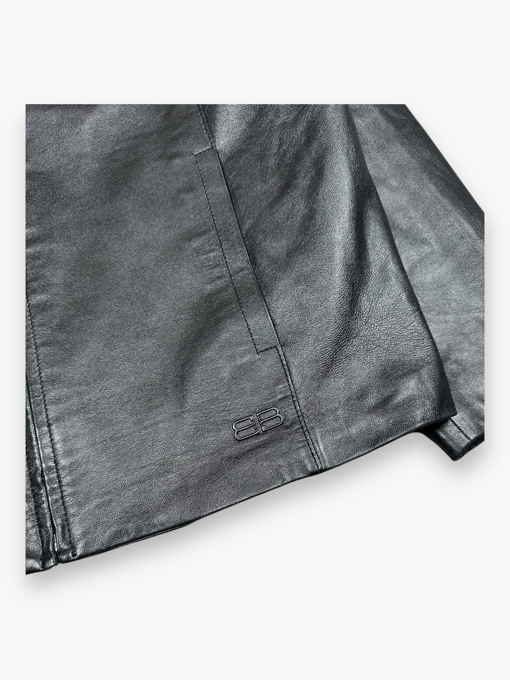 Balenciaga Leather Jacket Black AW1997