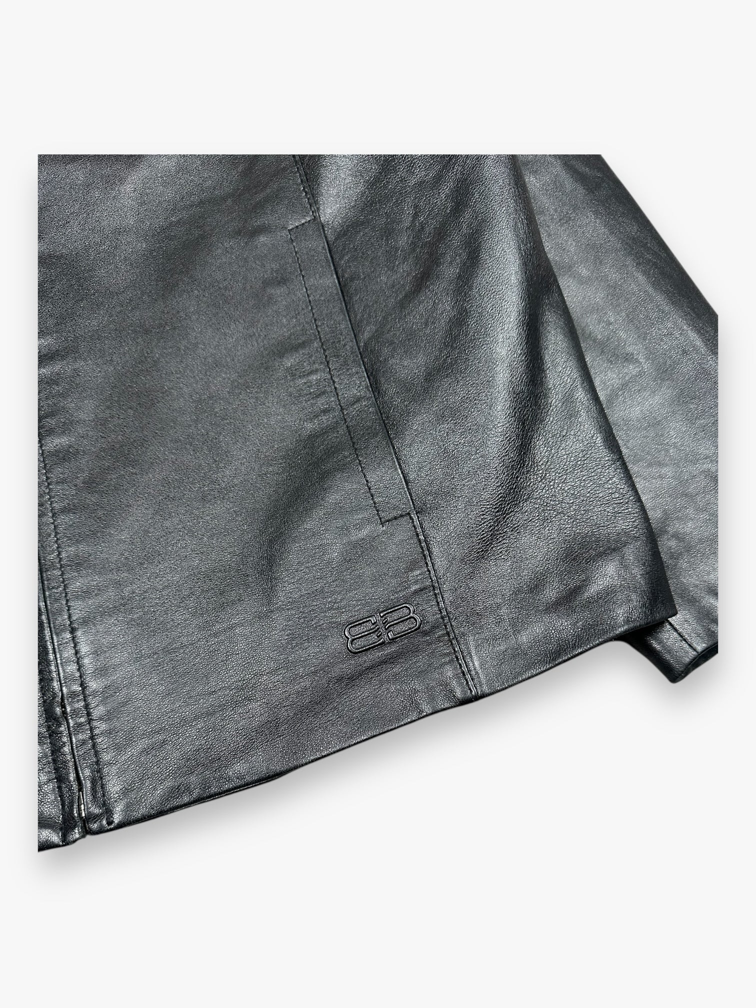 Balenciaga Leather Jacket Black AW1997