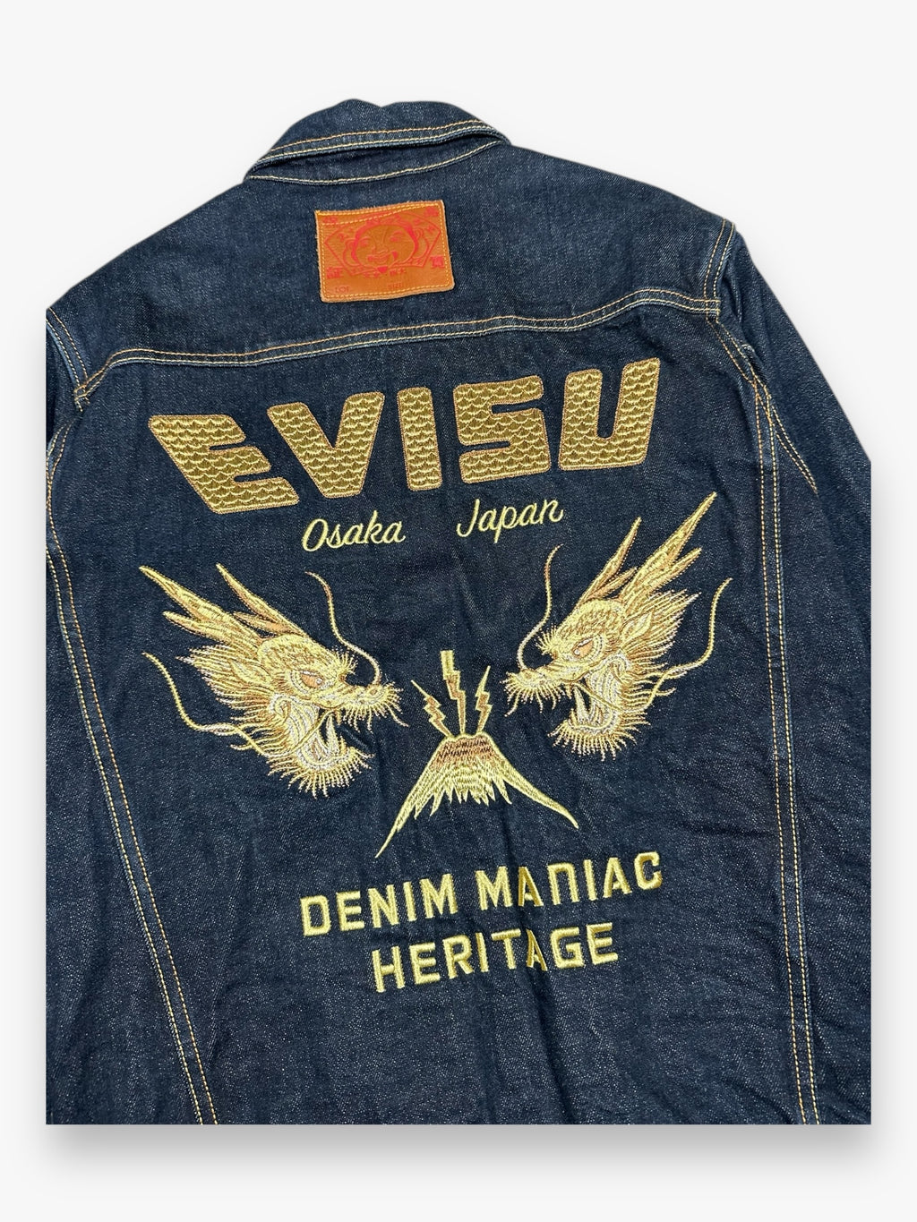 Evisu Denim Jacket Heritage Dragon Fuji