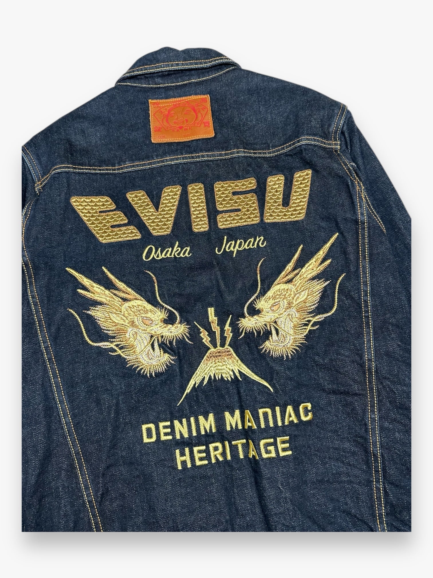 Evisu Denim Jacket Heritage Dragon Fuji