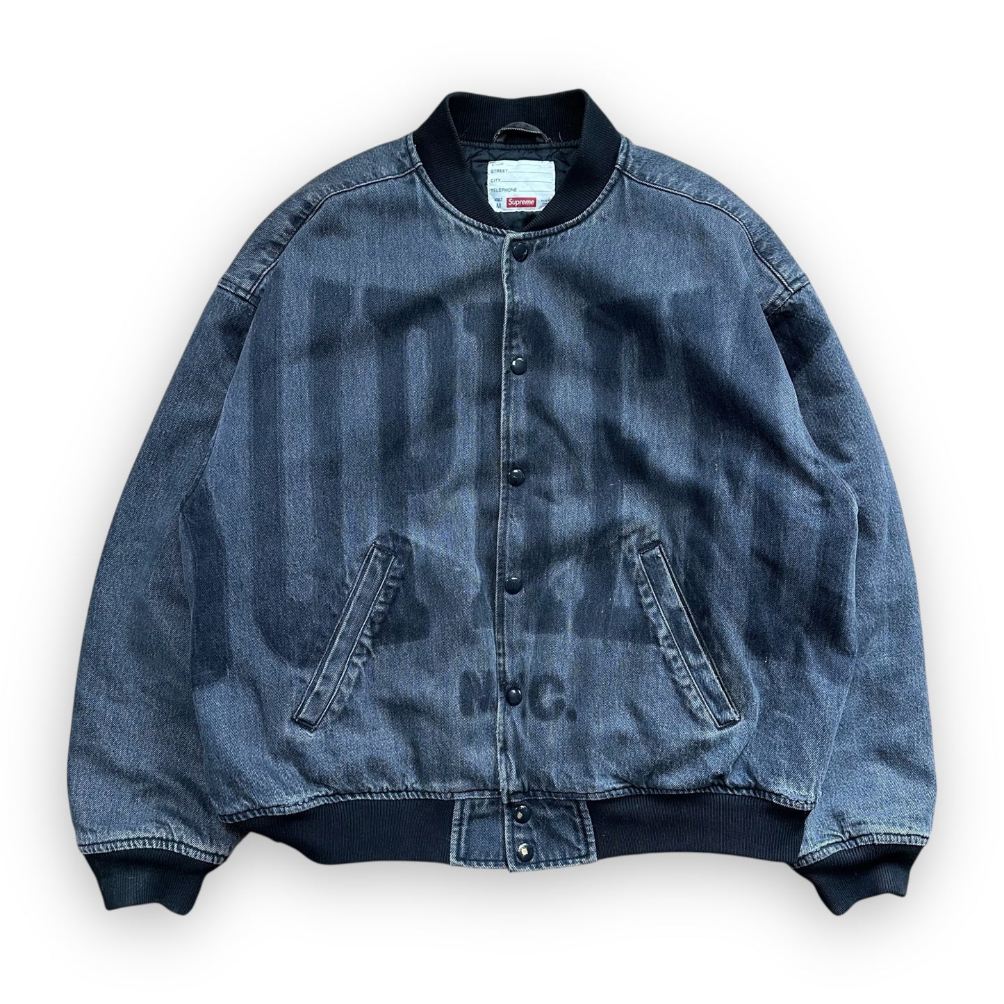 Jacket Supreme Washed Knockout Denim Black SS23 (M)