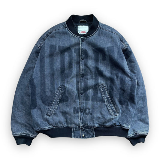 Jacket Supreme Washed Knockout Denim Black SS23 (M)