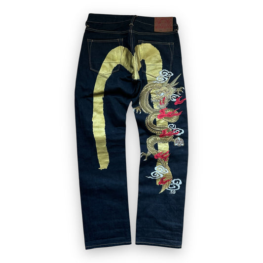 Jeans Evisu Daicock Dragon Gold Lot 2008 (M)
