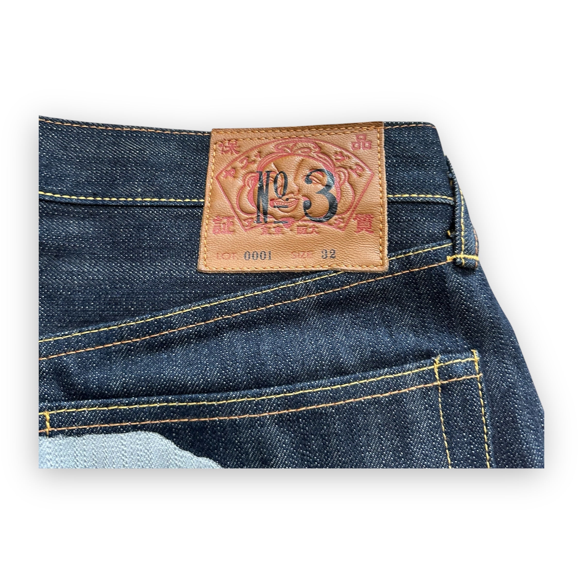 Jeans Evisu Daicock Lot 001 Vintage Silver