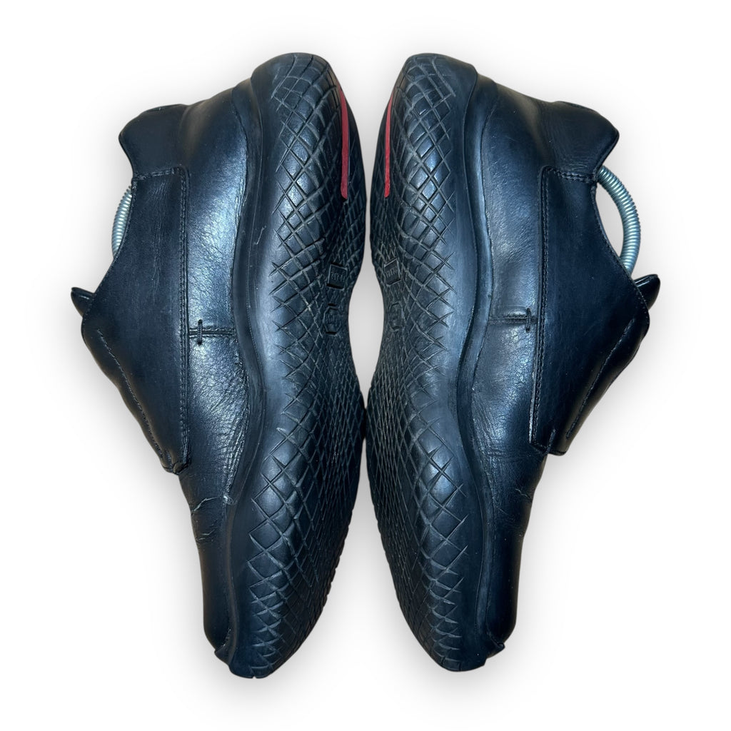 Prada Leather Vibram Shoes Black SS1999