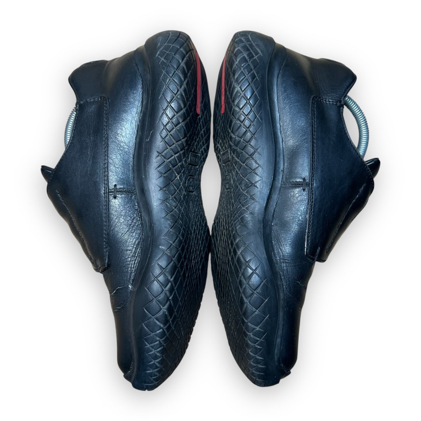 EU43 - US9.5 - UK8.5 • Prada Leather Vibram Shoes Black SS1999