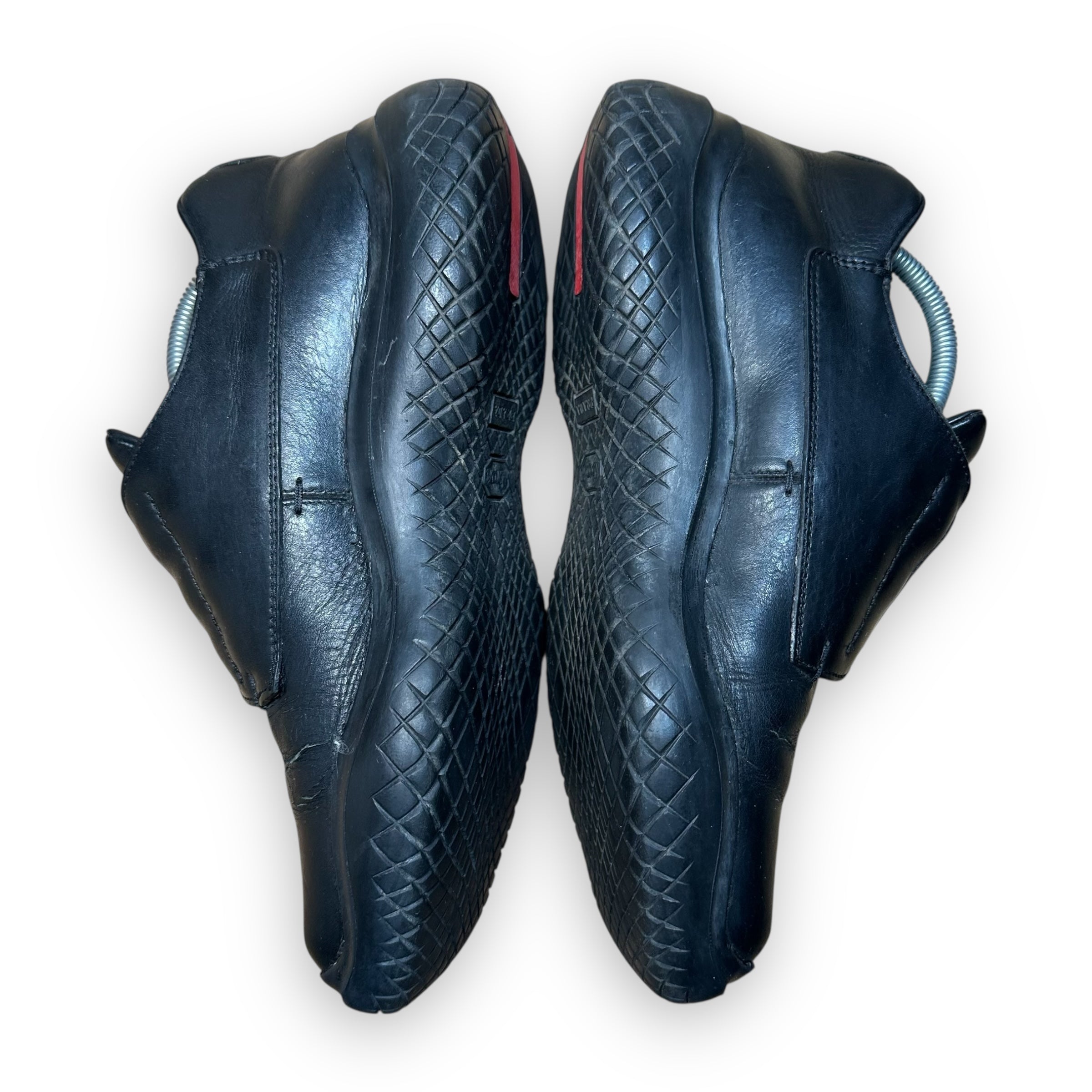 Prada Leather Vibram Shoes Black SS1999