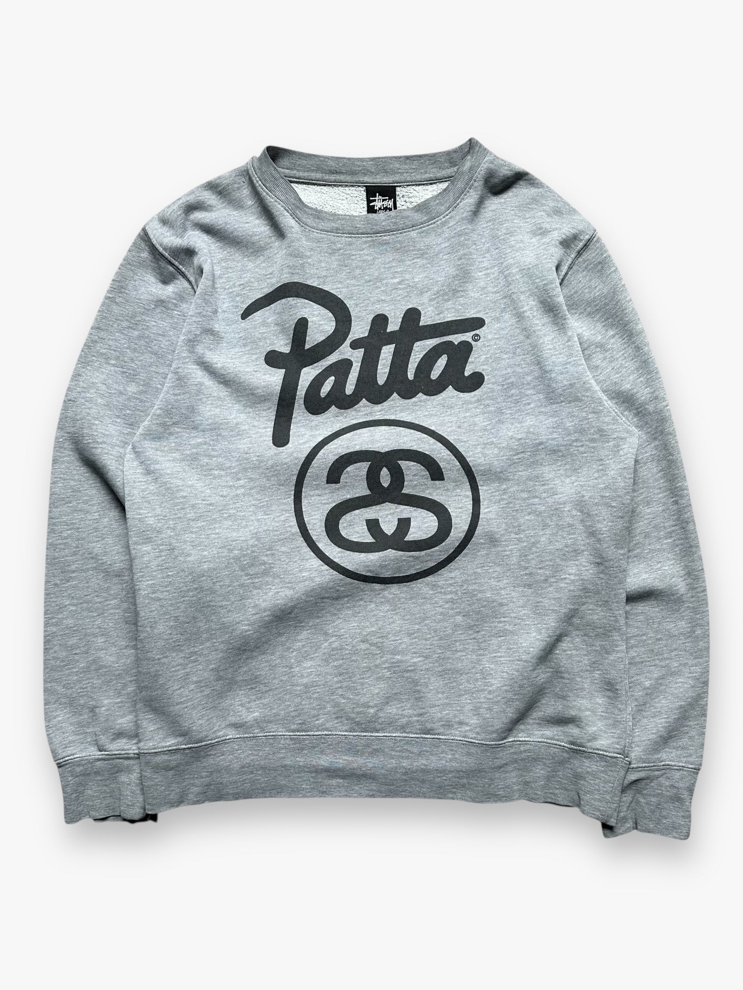 Stussy Patta Gray Crewneck Sweatshirt