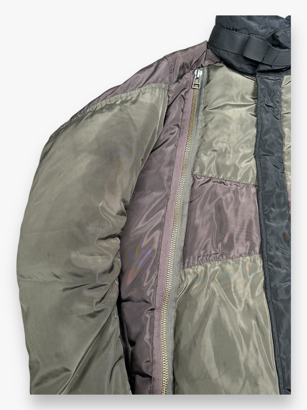 Marithe + Francois Girbaud Puffer Jacket 6-Zip Brown AW07