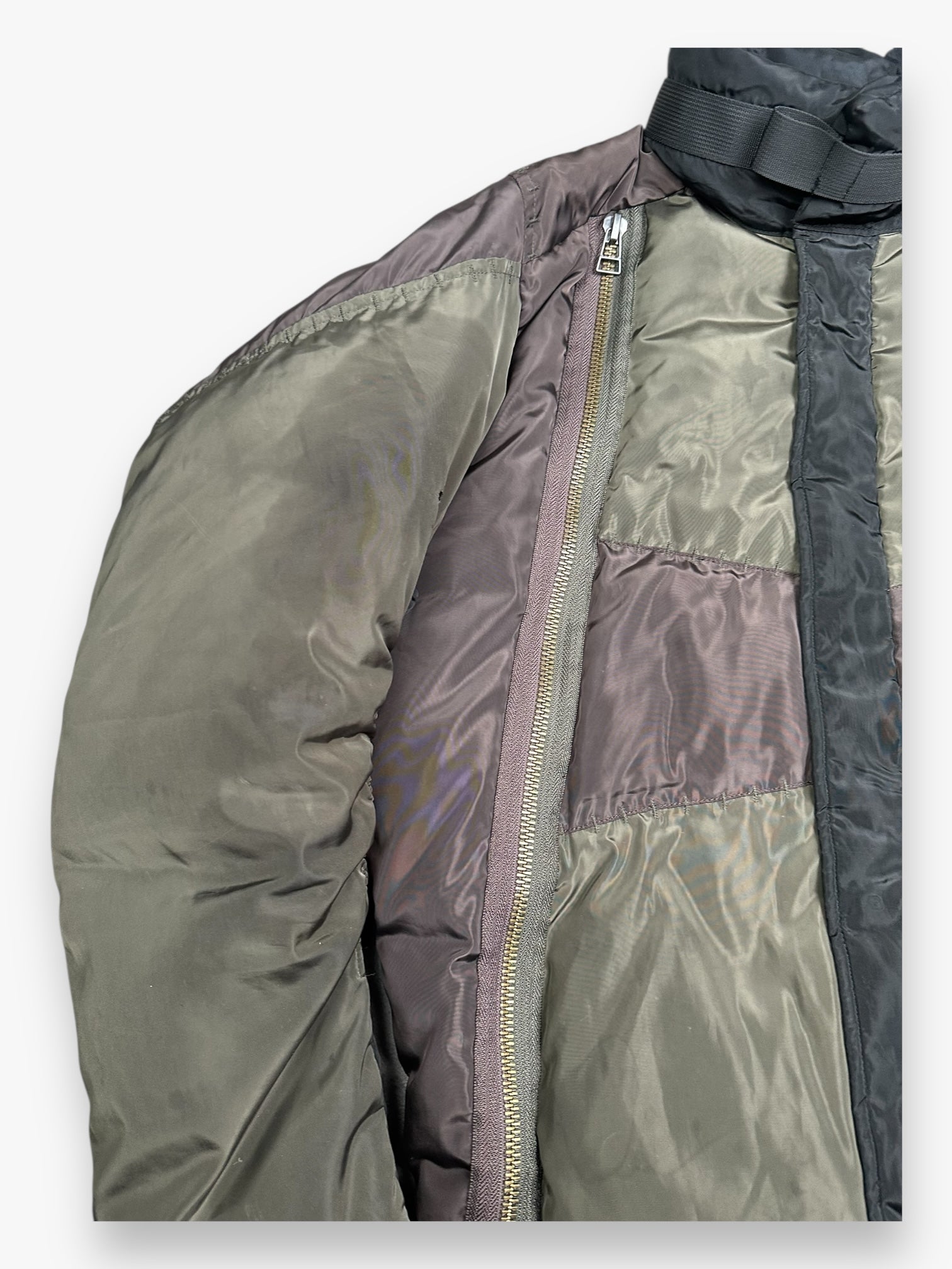Marithe + Francois Girbaud Puffer Jacket 6-Zip Brown AW07