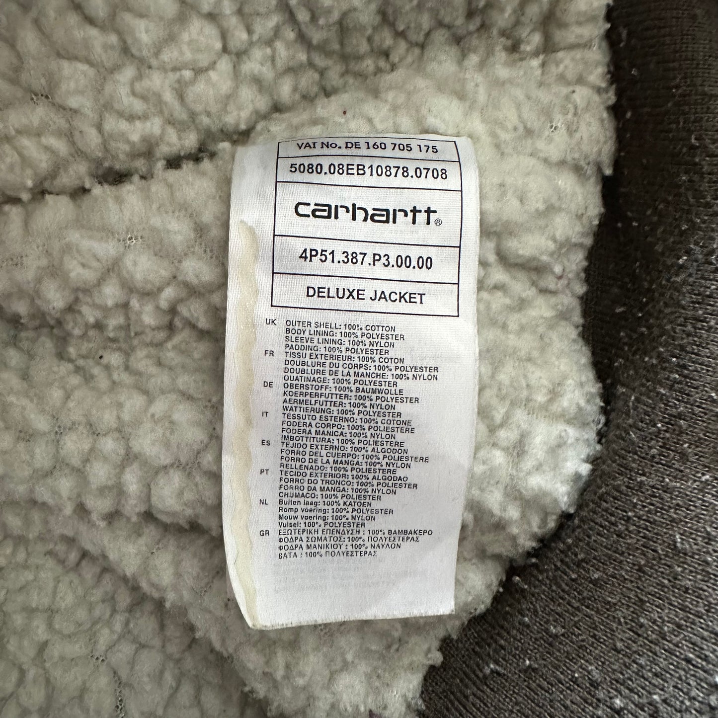 Jacket Carhartt Deluxe Brown (M)