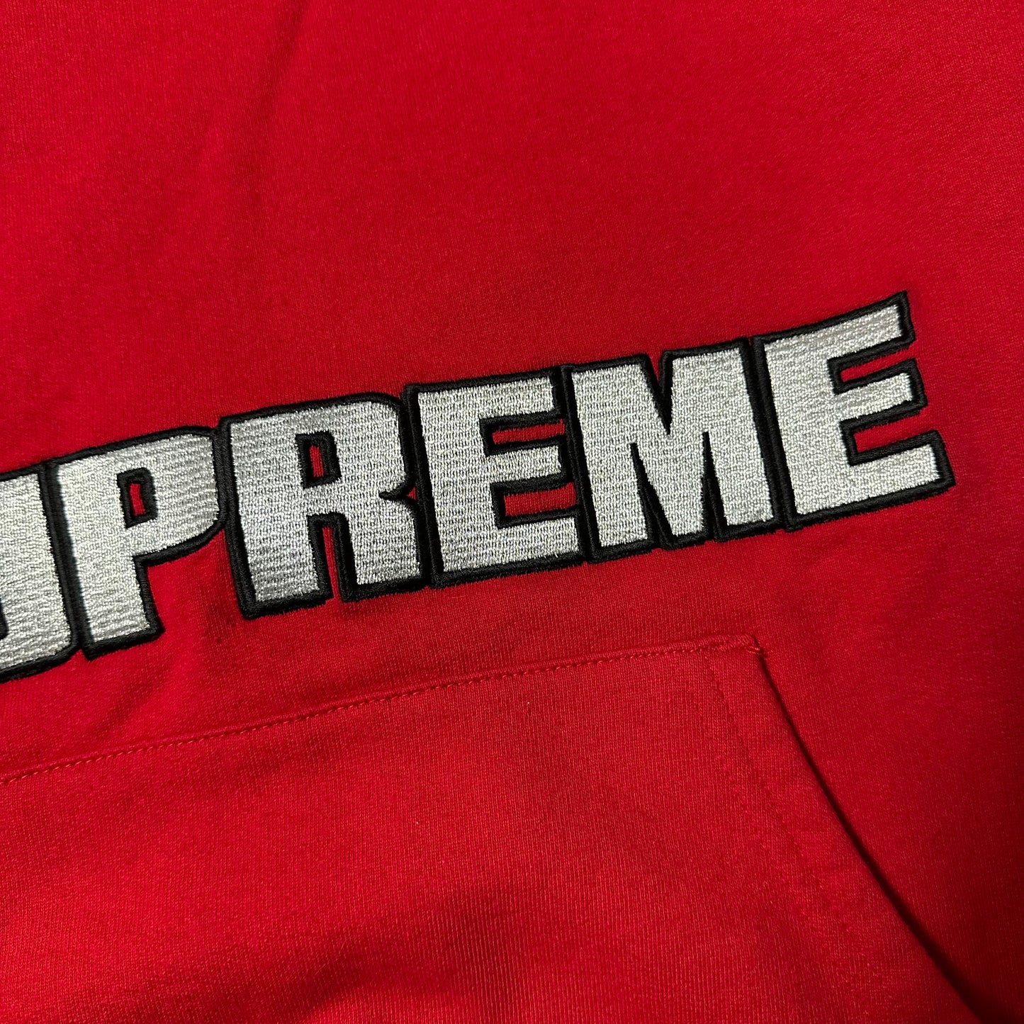 Sweatshirt Hoodie Supreme Blockbuster Red SS19 (M)