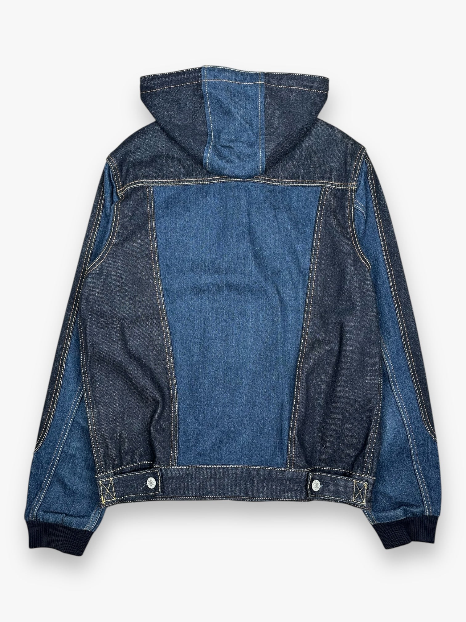 Evisu Hooded Denim Jacket Navy