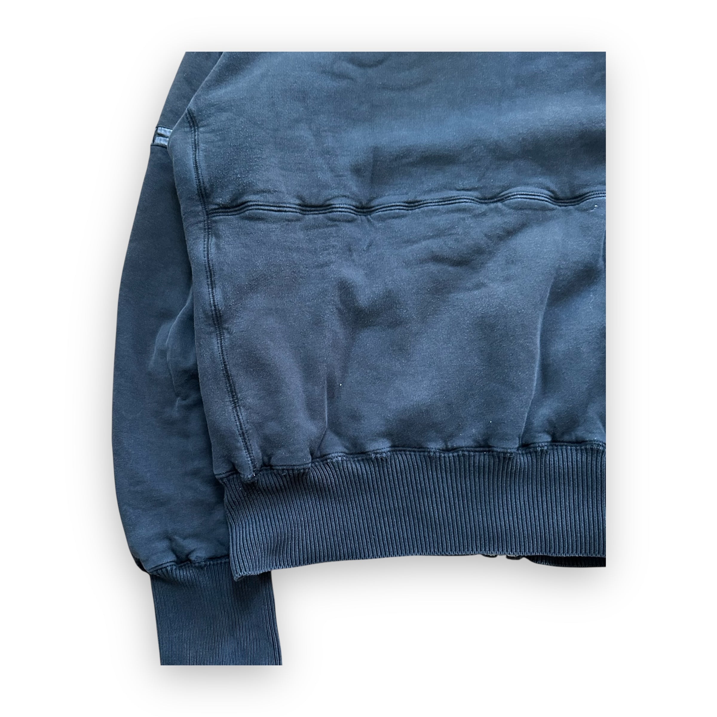 Sweatshirt Hoodie Zip Stone Island Denims Black FW07