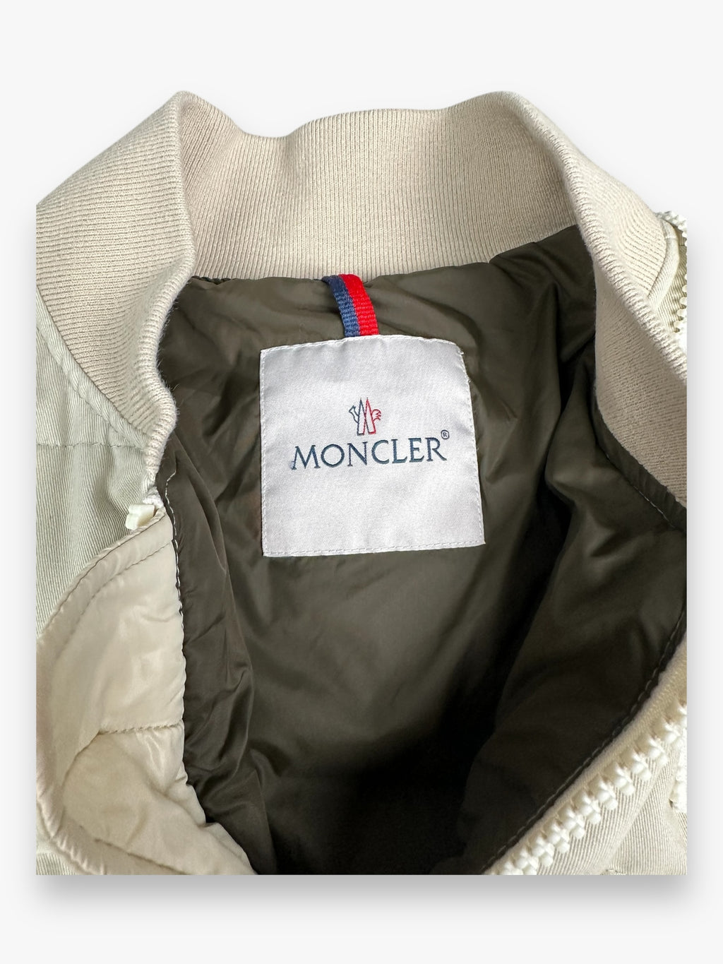 Moncler Rare Puffer Jacket MA-1 Japan Limited Edition Cream