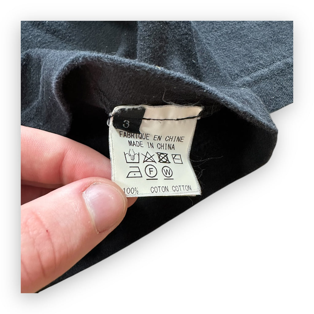 Tee Longsleeve Yohji Yamamoto Ground Y Red Logo Black