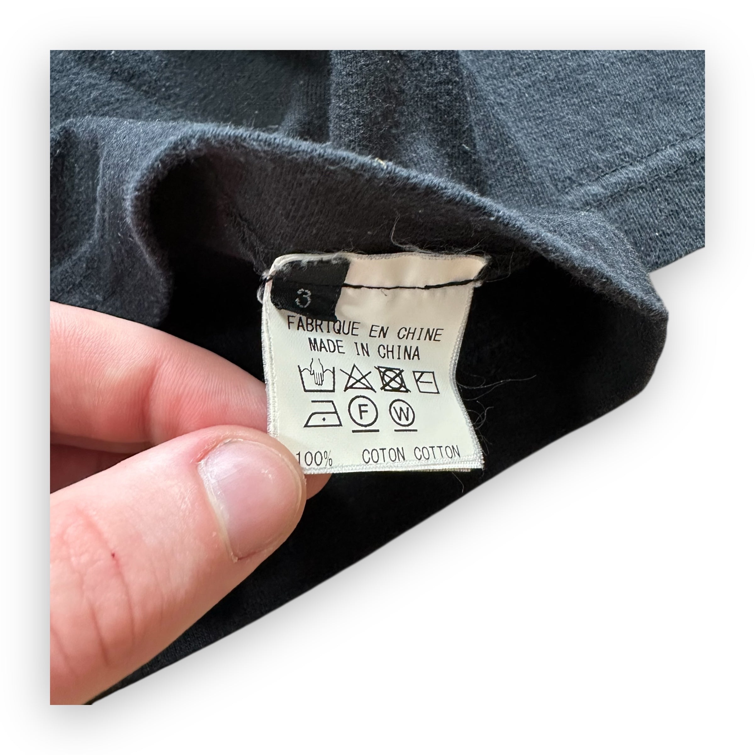 Tee Longsleeve Yohji Yamamoto Ground Y Red Logo Black