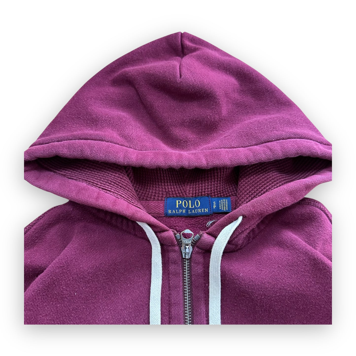 Sweatshirt Hoodie Zip Ralph Lauren Burgundy (S)