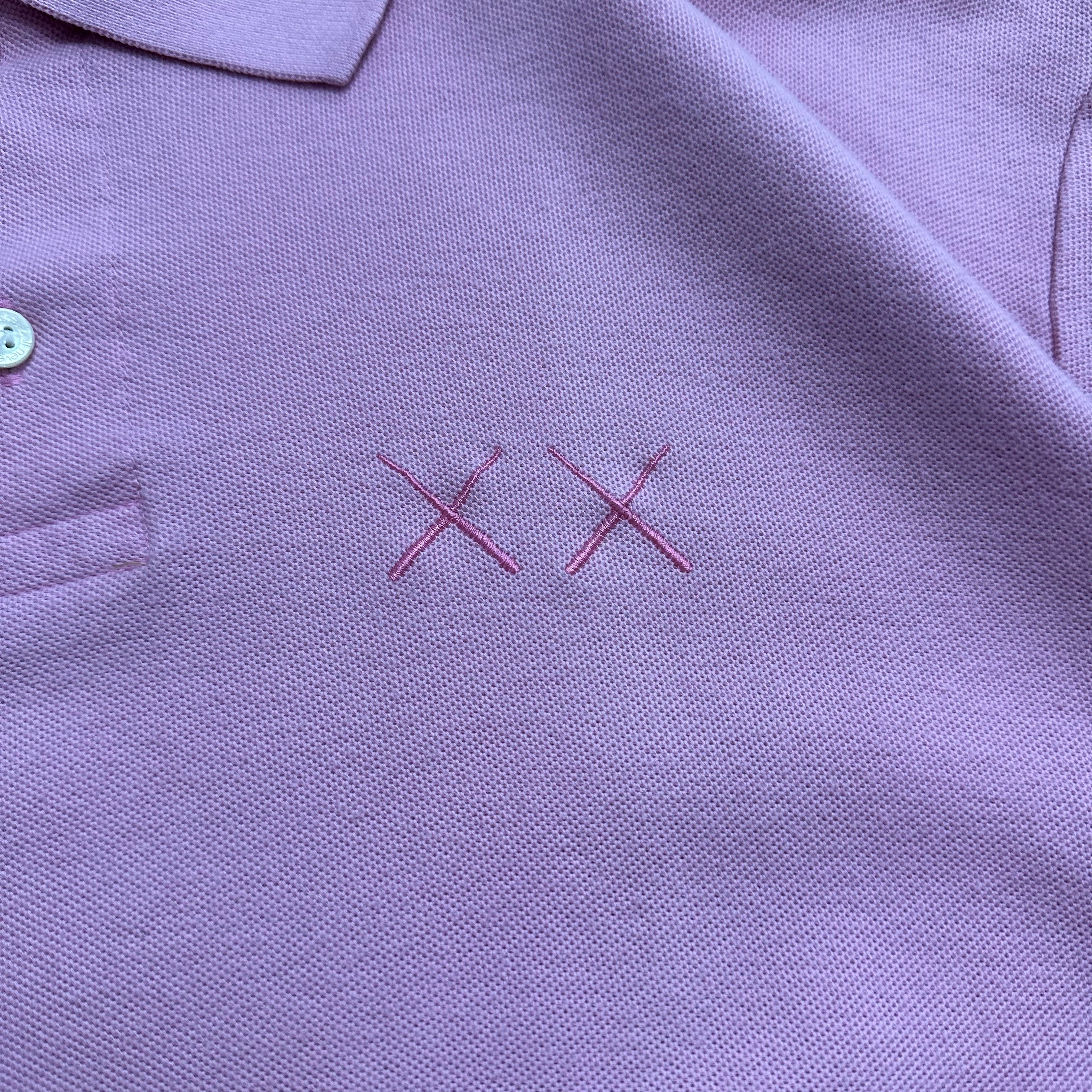 Polo BAPE x KAWS Pink