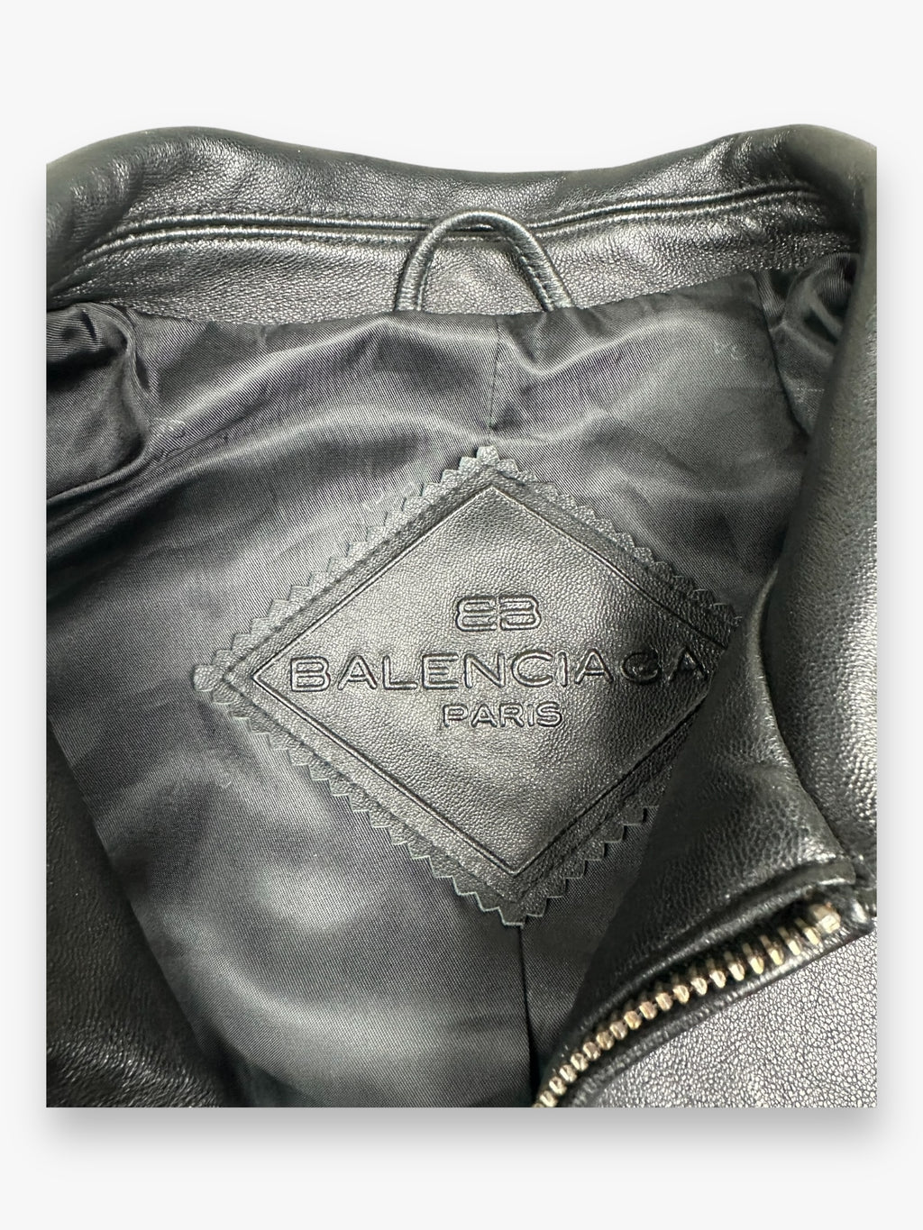 Balenciaga Leather Jacket Black AW1997
