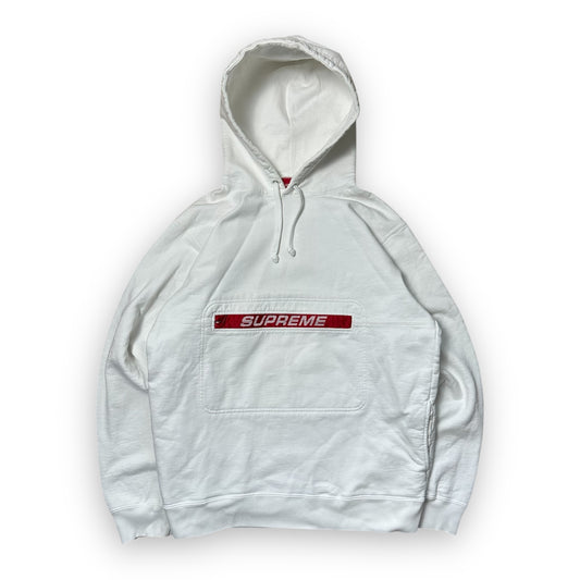 Sweatshirt Hoodie Supreme Zip Pouch White SS19 (L)