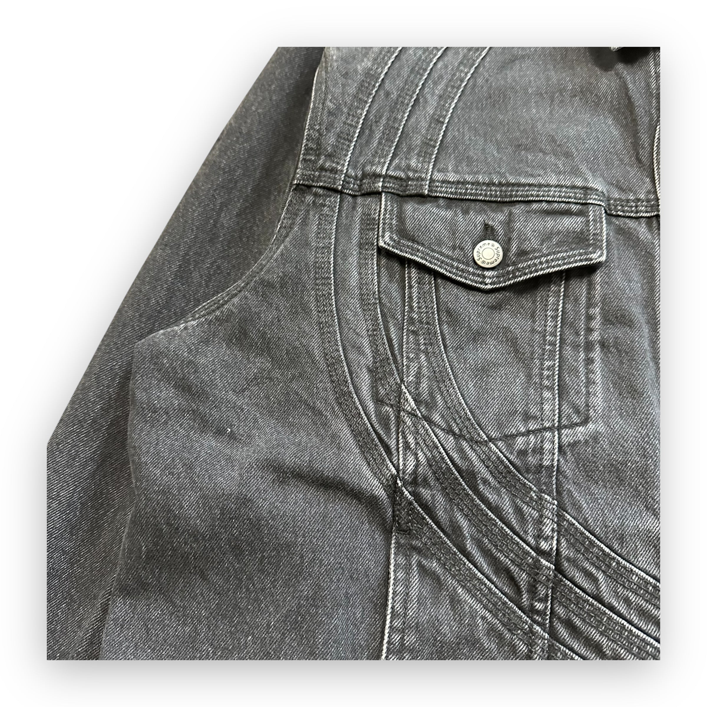 Jacket Supreme Denim S Logo Black SS24