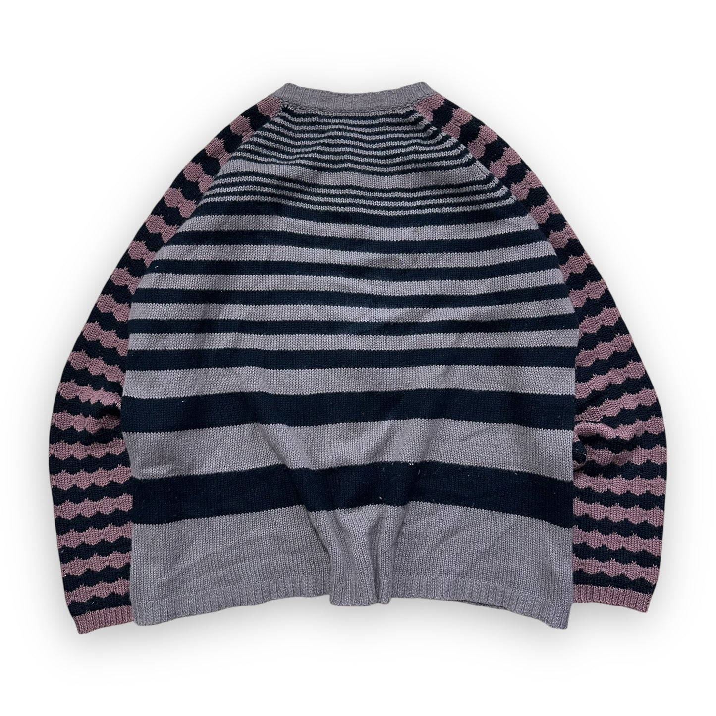 Cardigan Marni Striped Black Brown vintage (L)