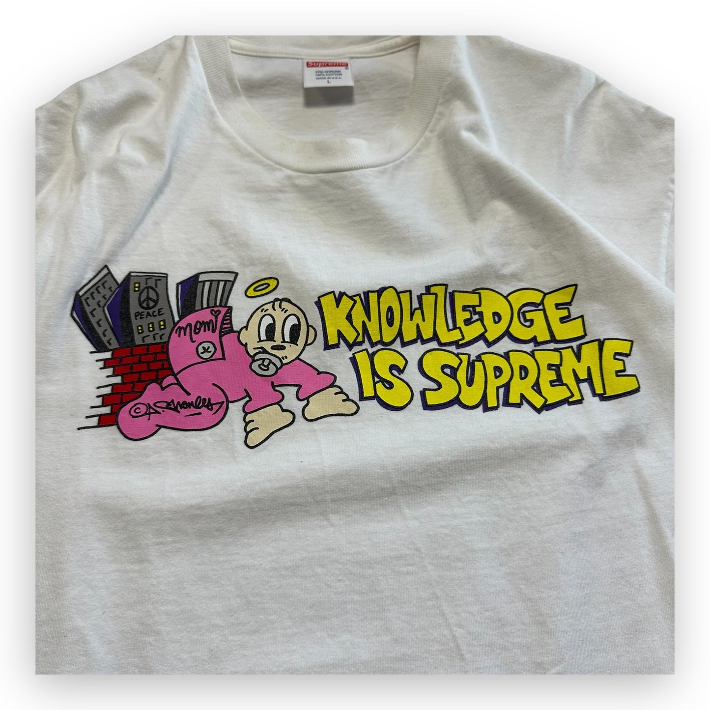 Tee Supreme Knowledge White SS22 (L)