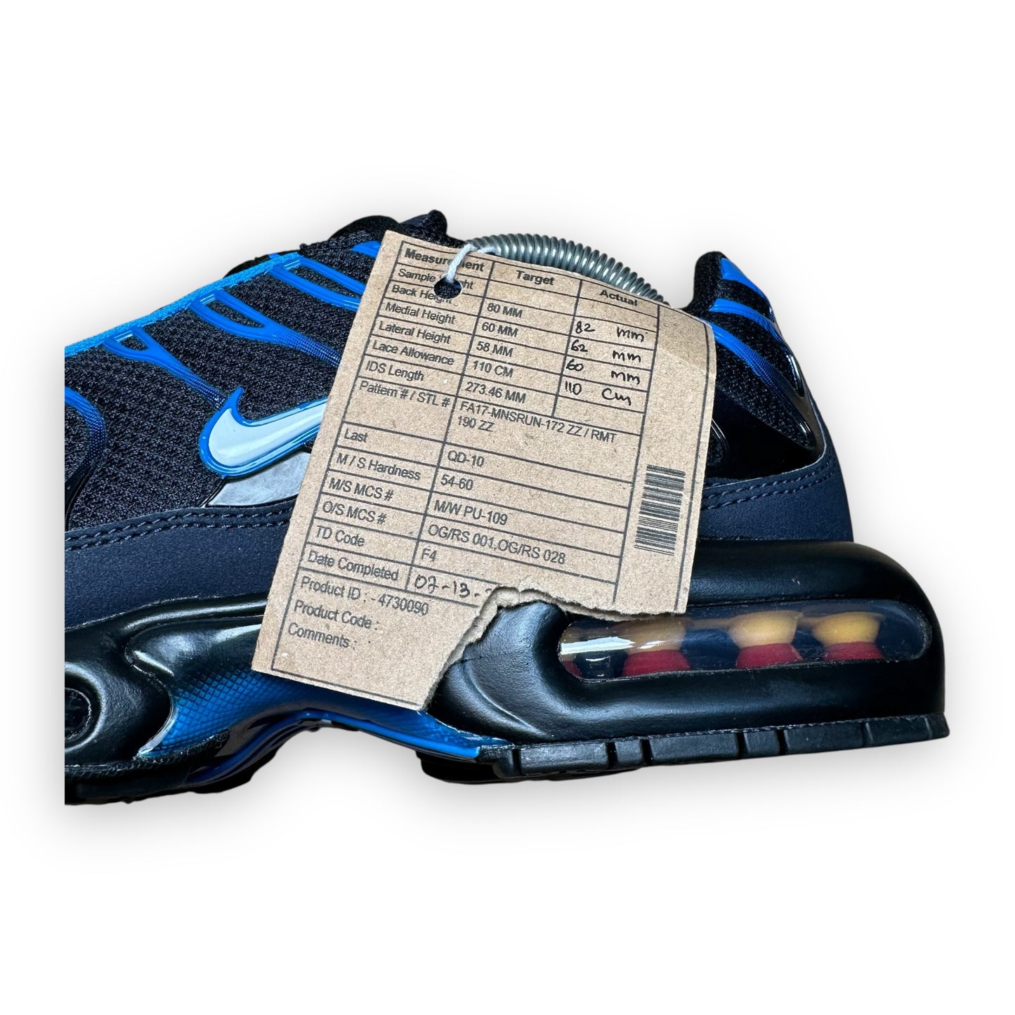 EU42.5 - US9 - UK8 • SAMPLE Unreleased Air Max Plus TN Dark Obsidian