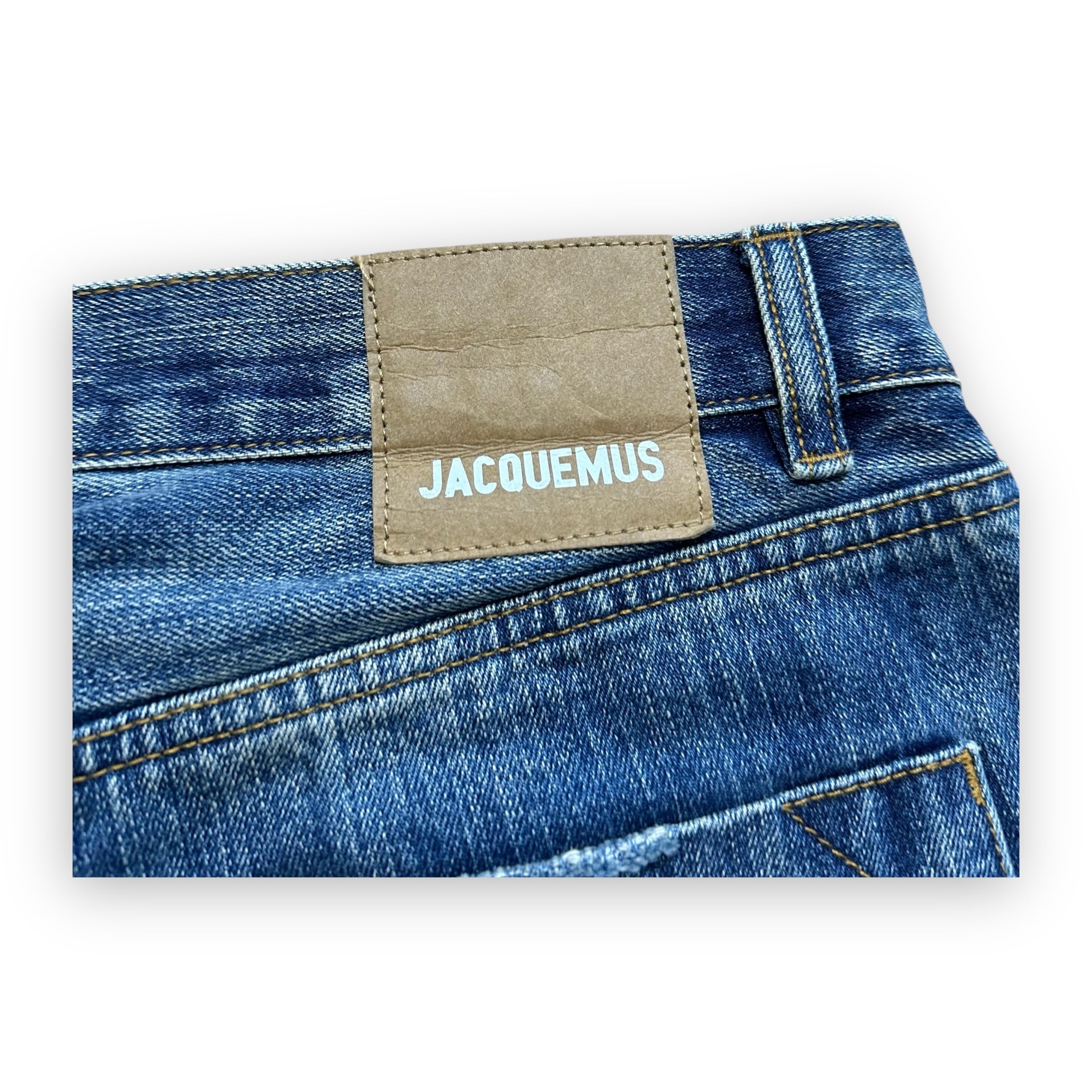 Jeans Jacquemus « Le Raphia » Destressed Ropes