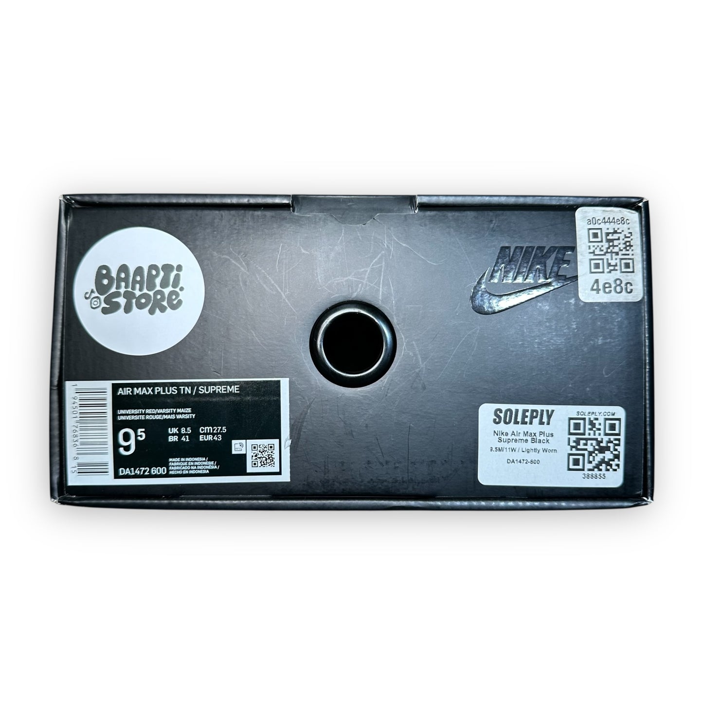 EU43 - US9.5 - UK8.5 • Air Max Plus TN Supreme Black