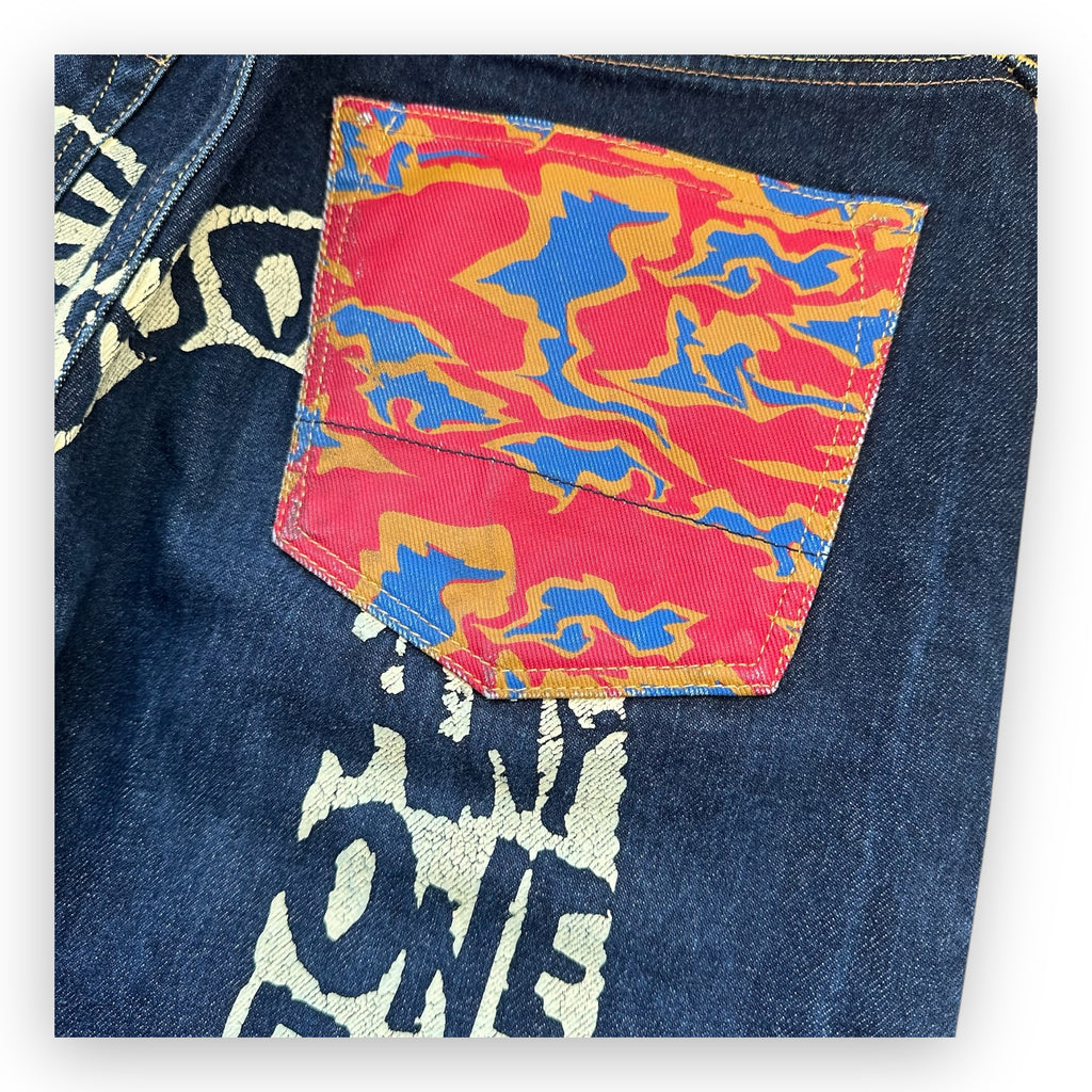 Jeans Evisu Daicock Lot 2000 White