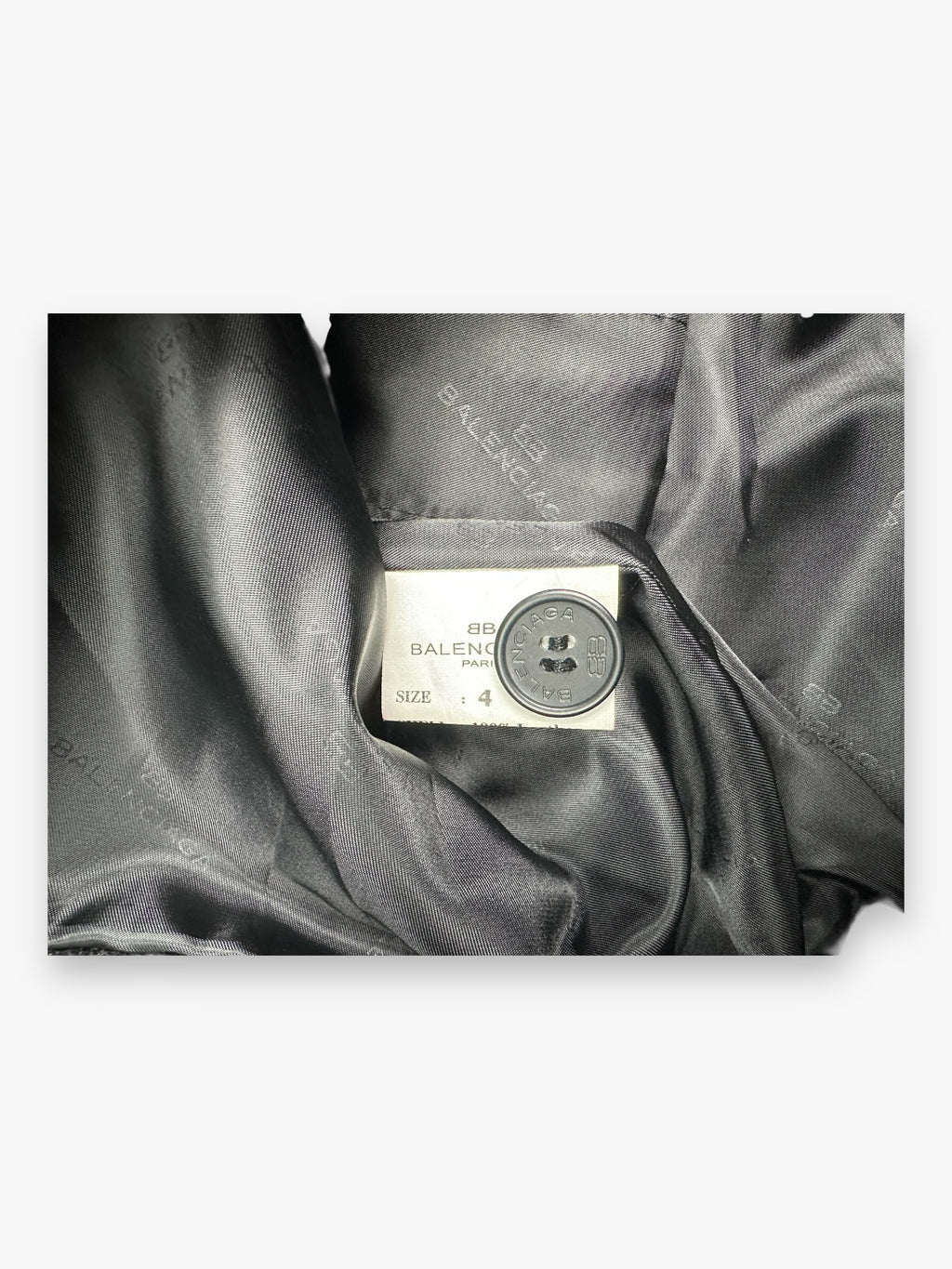 Balenciaga Leather Jacket Black AW1997
