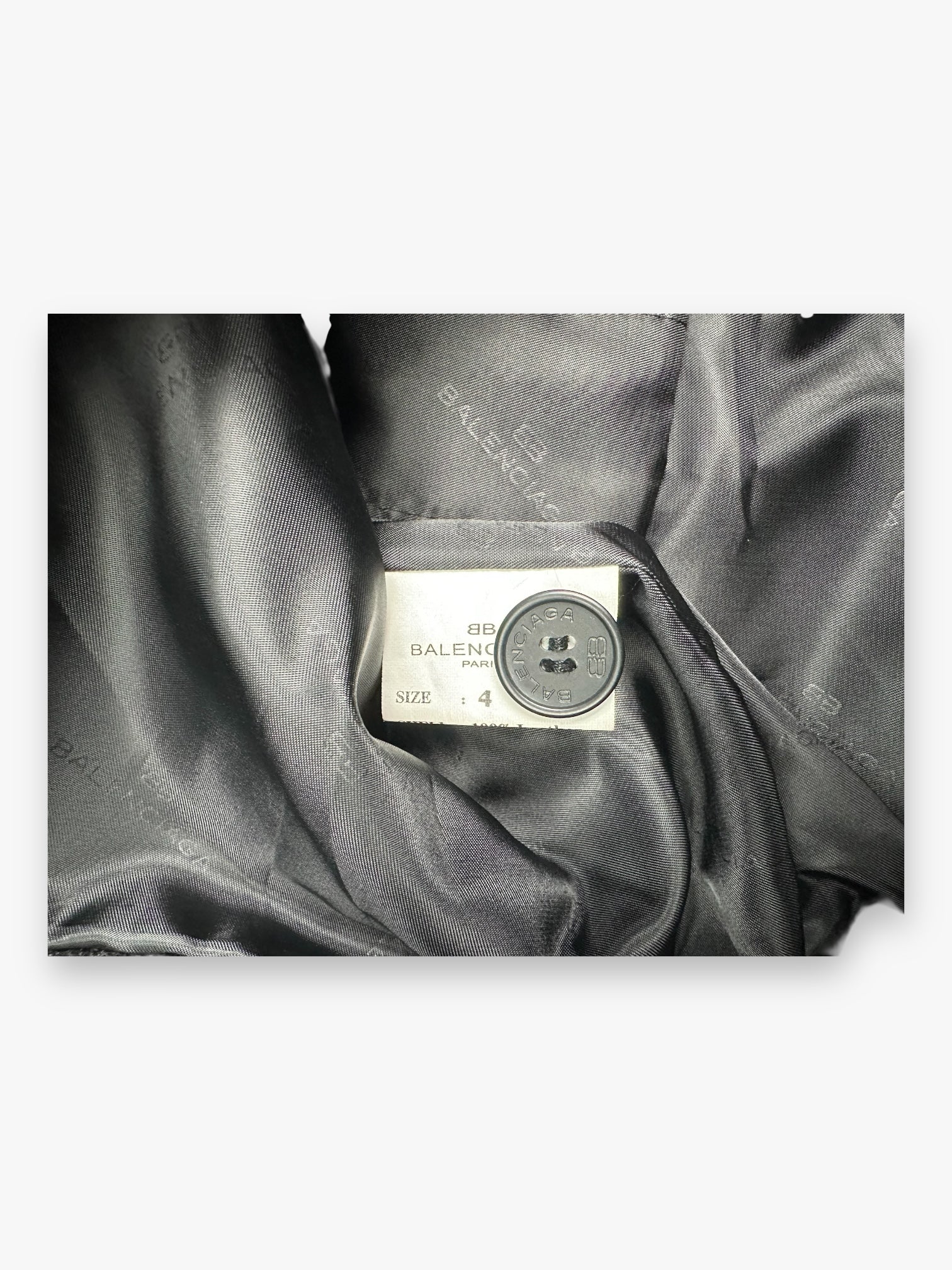 Balenciaga Leather Jacket Black AW1997