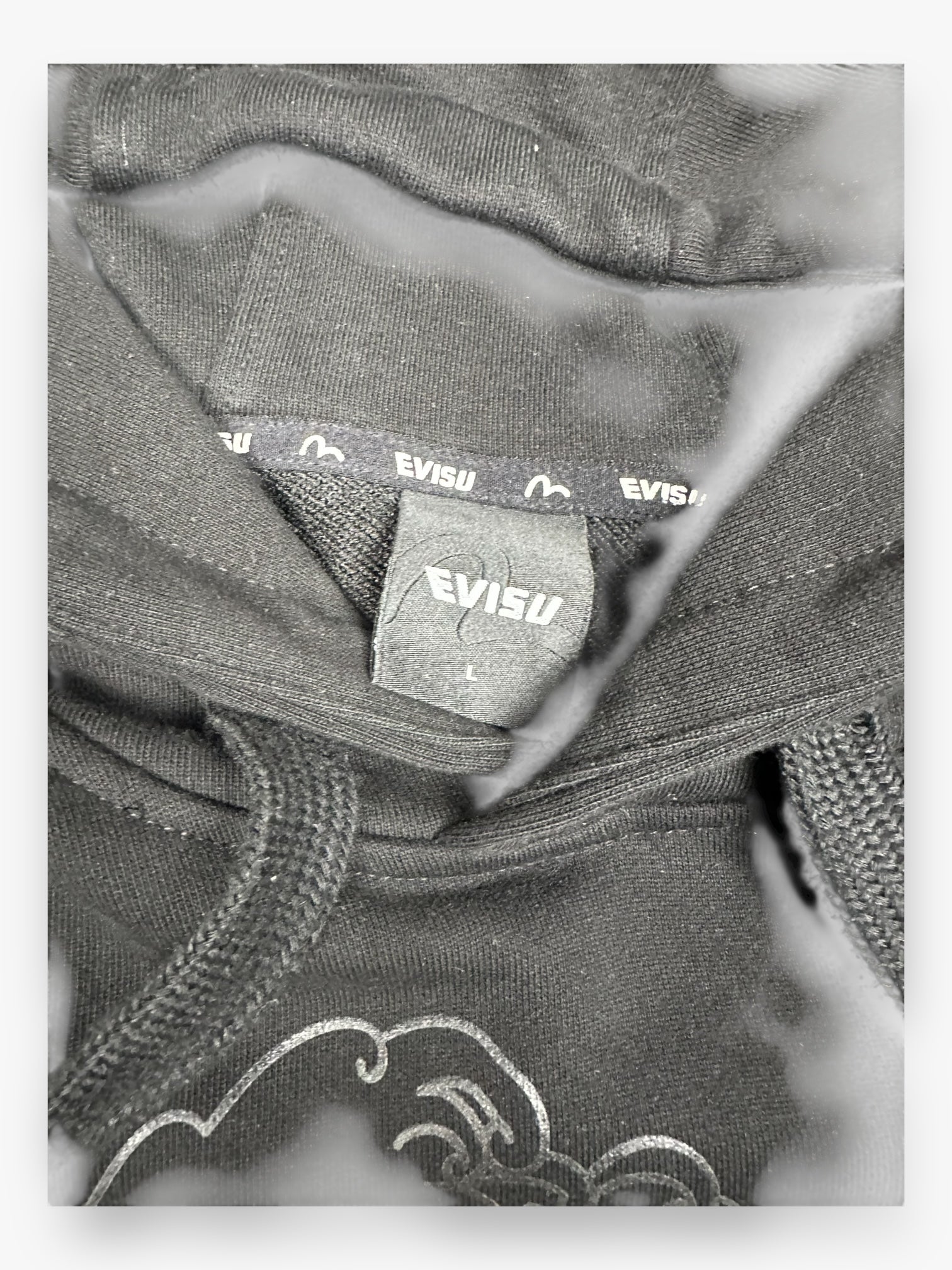 Sweatshirt Hoodie Evisu Wave Gold