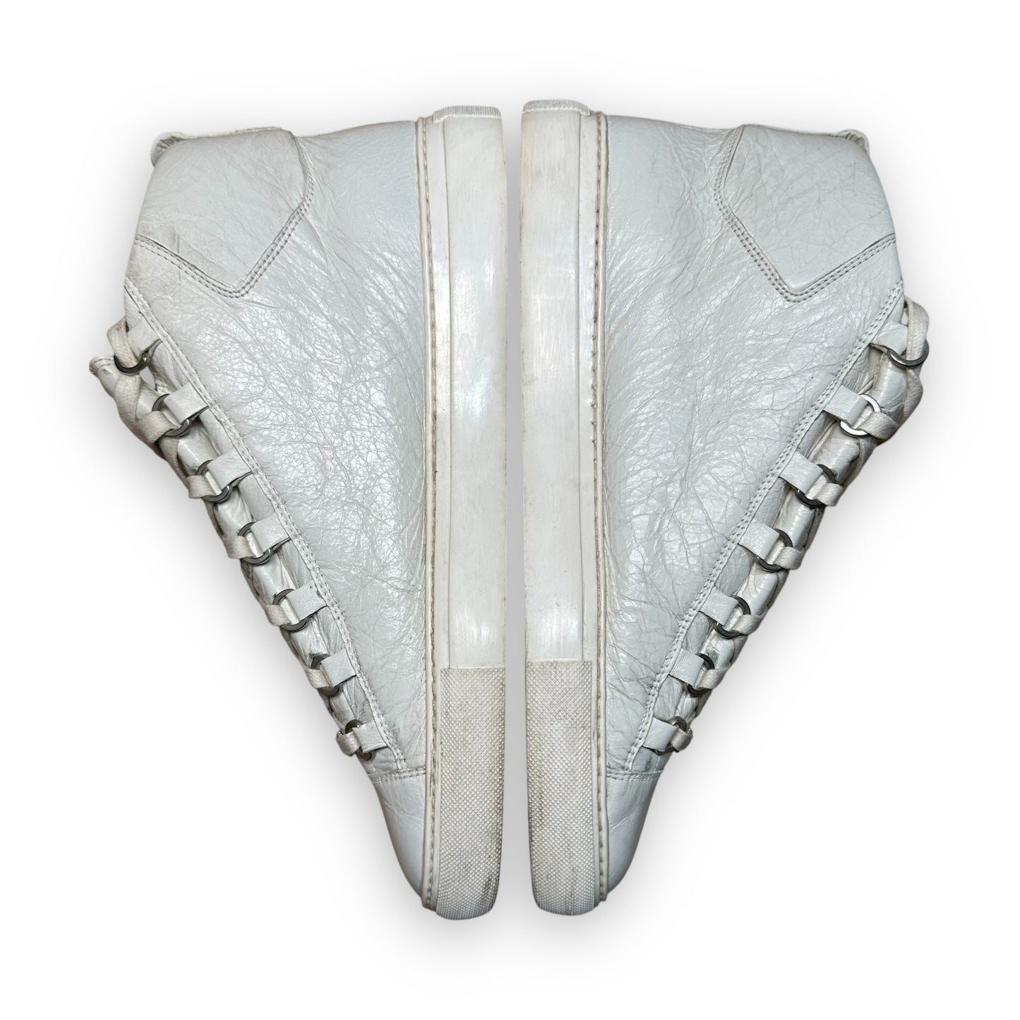 EU43 - US9.5 - UK8.5 • Balanciaga Arena High Leather White