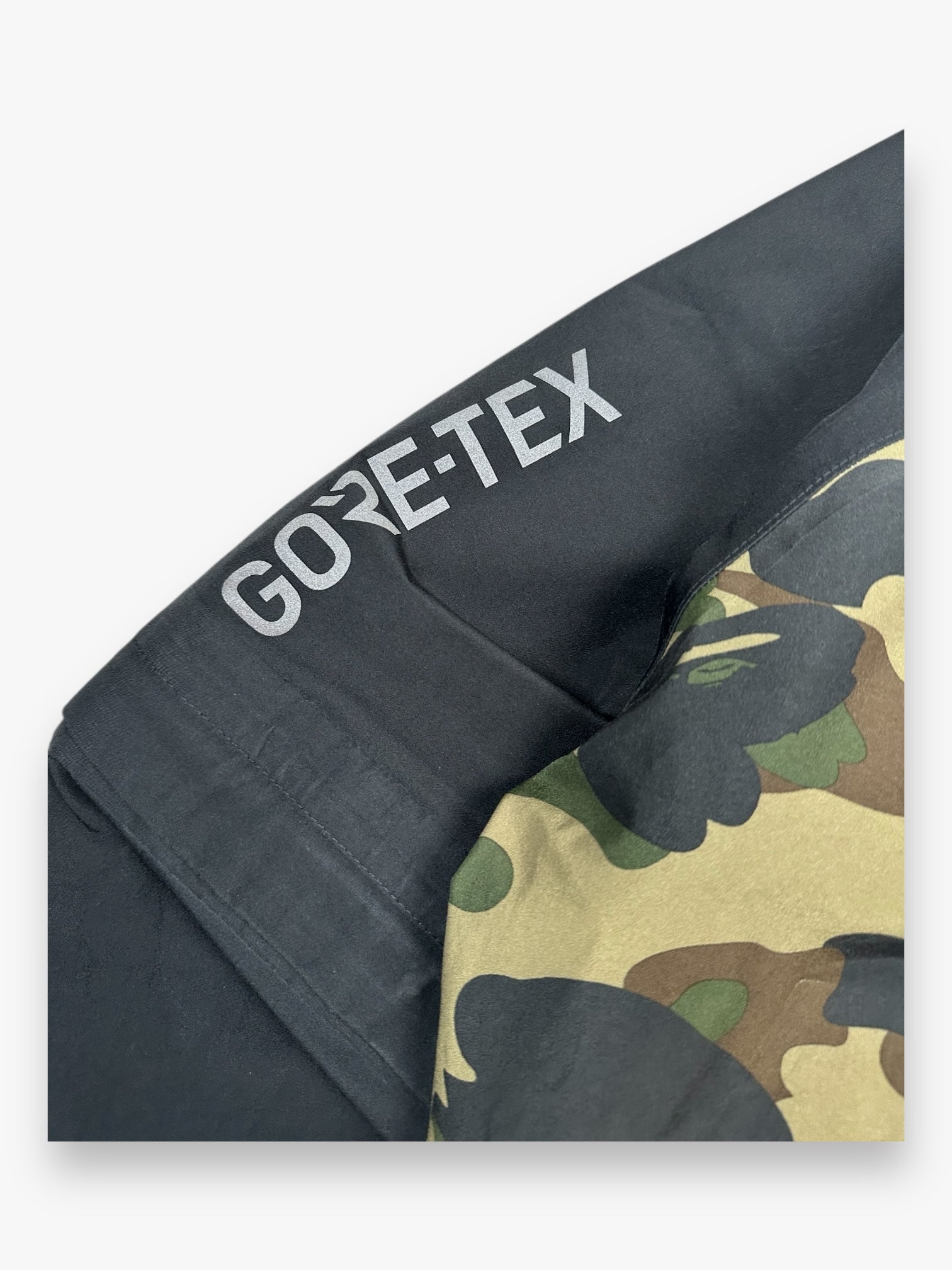 BAPE Gore-Tex Jacket Detachable Sleeve Black 1st Camo SS19