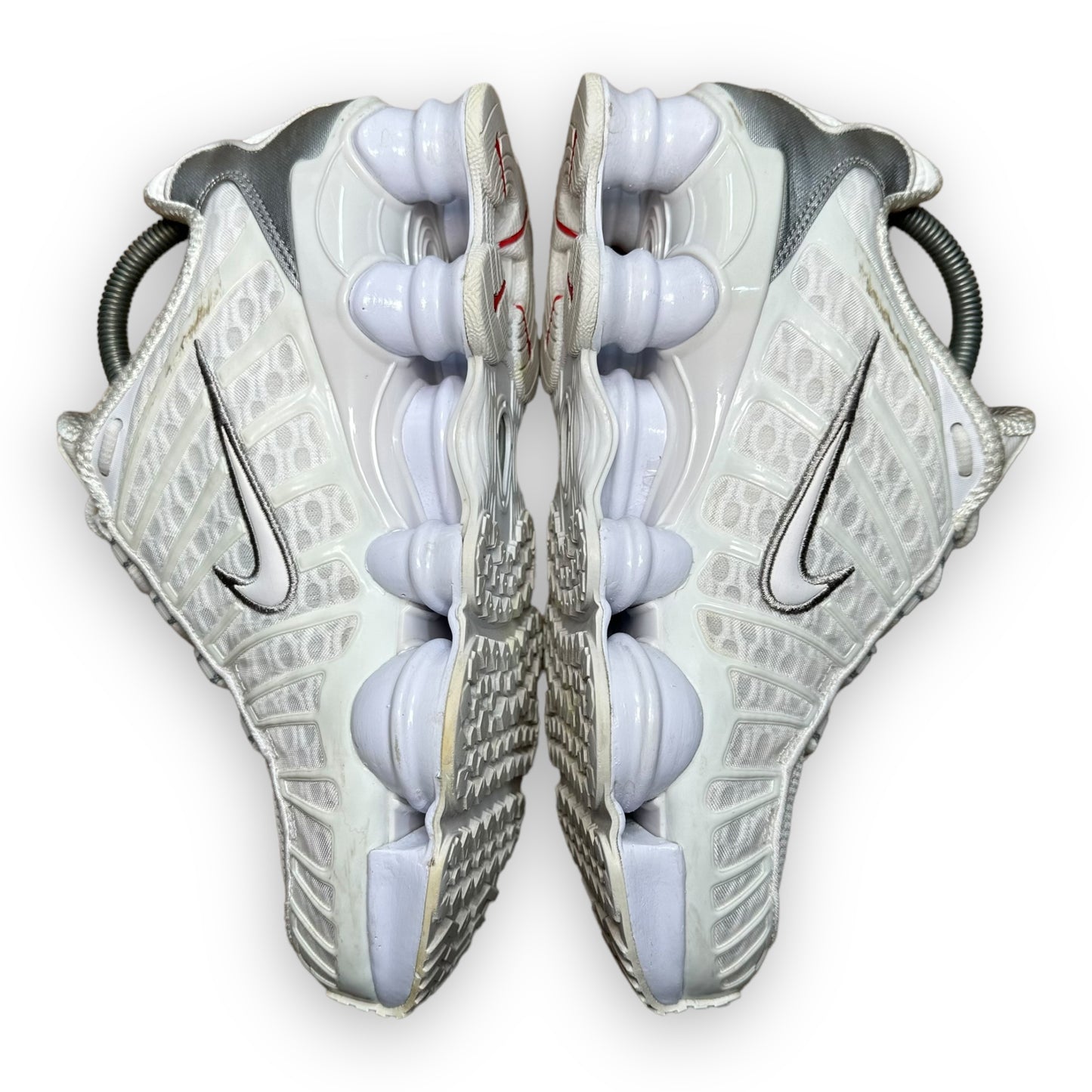 EU40.5 - US7.5 - UK6.5 • Shox TL White Metallic Silver