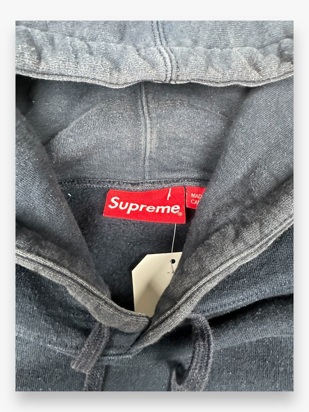 Sweatshirt Hoodie Supreme Reflective Cutout Navy SS20