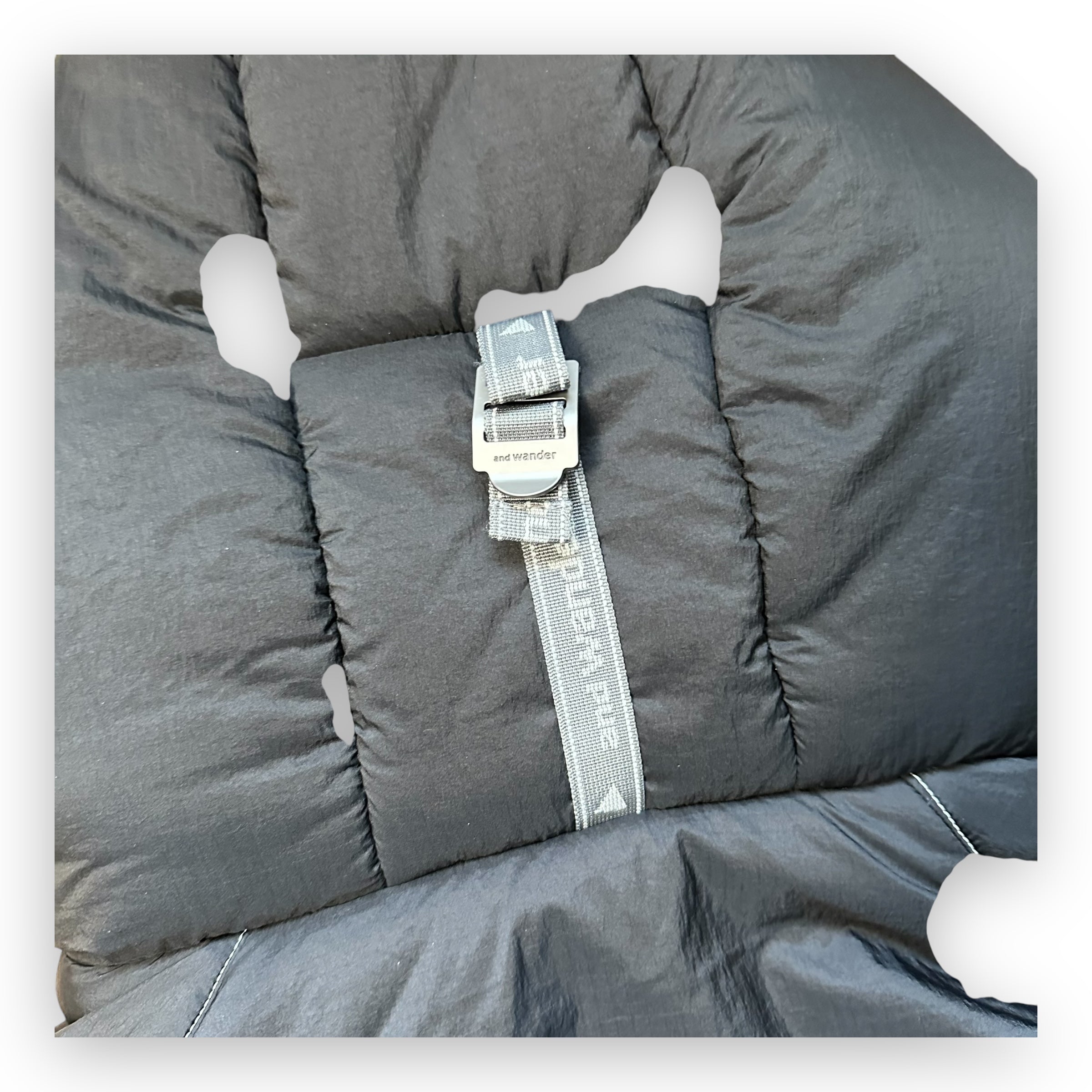 Puffer Jacket And Wander Primaloft Ripstop Black Grey