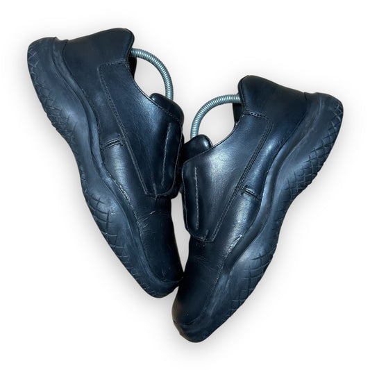 EU43 - US9.5 - UK8.5 • Prada Leather Vibram Shoes Black SS1999