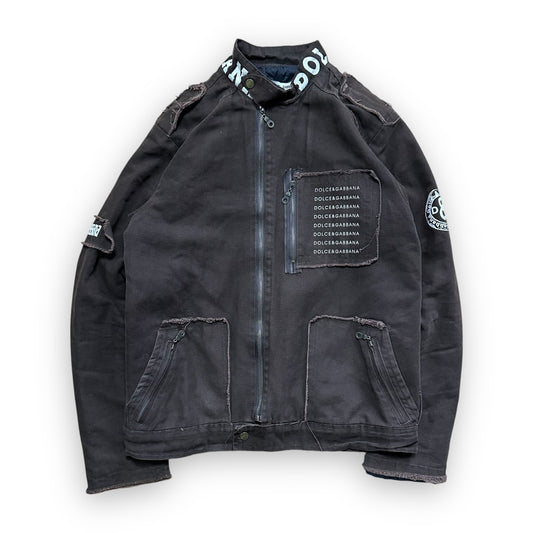 Jacket Dolce & Gabbana Destructured Script Brown vintage (L)