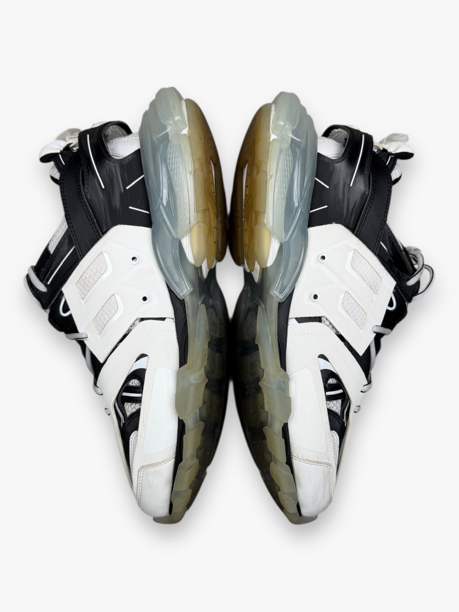 Balenciaga Track Clear Sole Black White