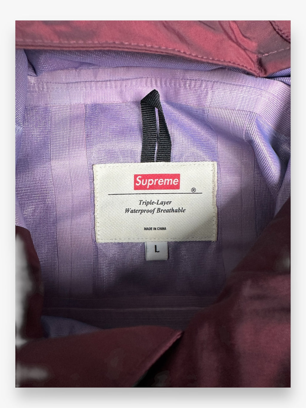 Supreme Iridescent Taped Seam Jacket FW13