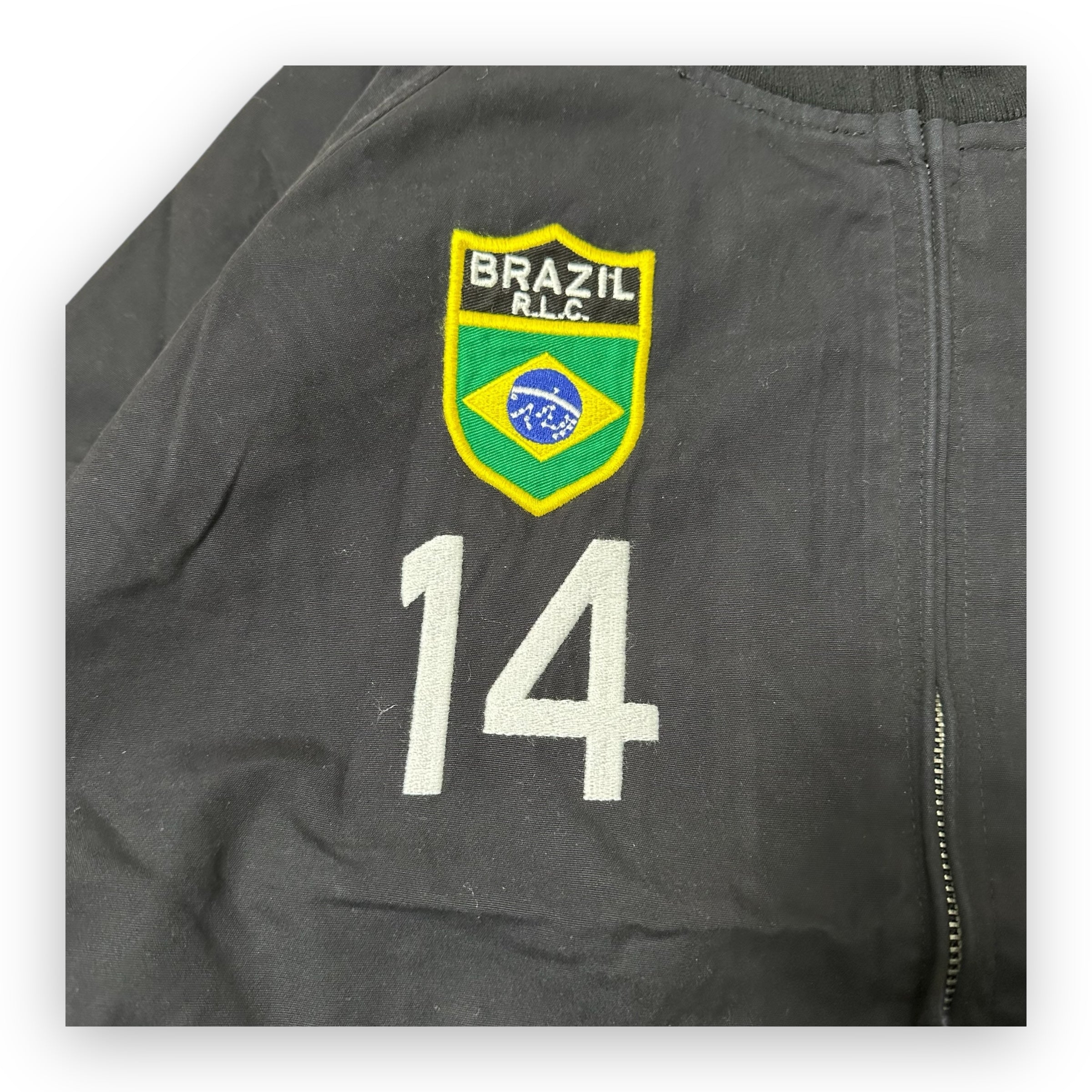 Jacket Ralph Lauren Flag Brazil Black vintage