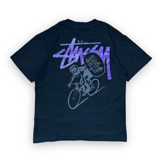 Tee Stussy Velo Black Purple vintage (S)
