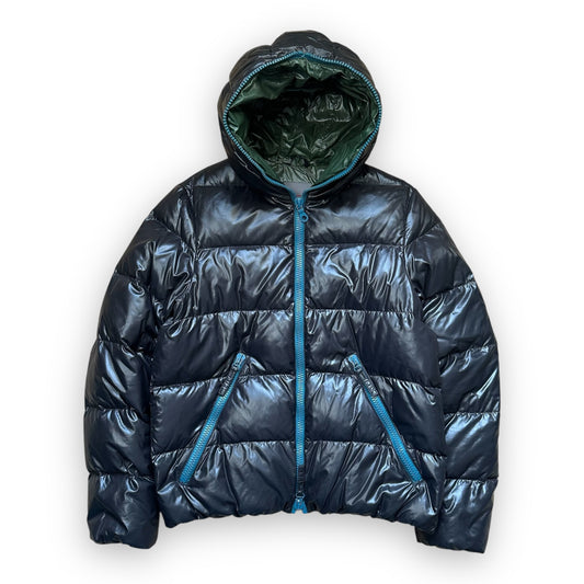 Puffer Jacket Duvetica Full Zip Black Blue (M)